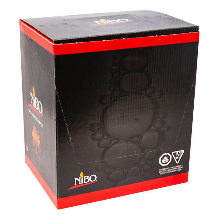 Nibo 11x Refined Premium Butane display of 12