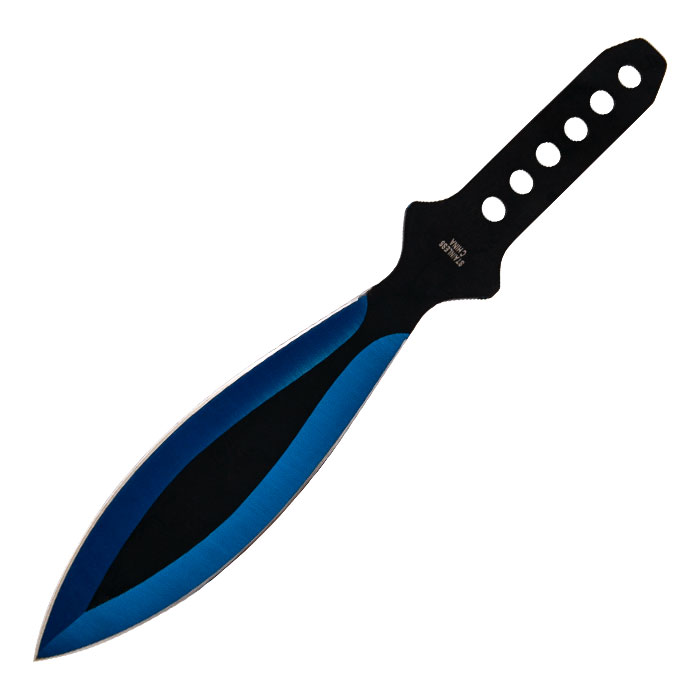 Blue  Shadow Triple Throw Knife