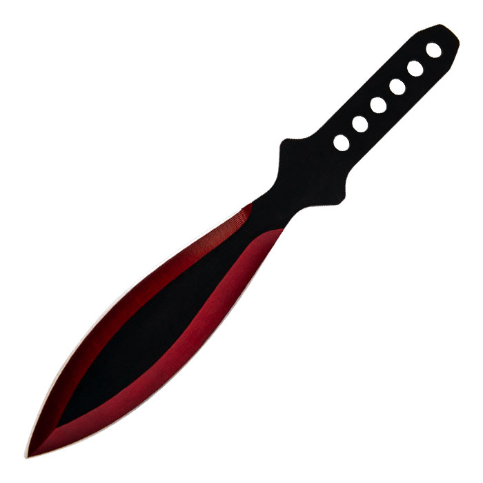Red Shadow Triple Throw Knife