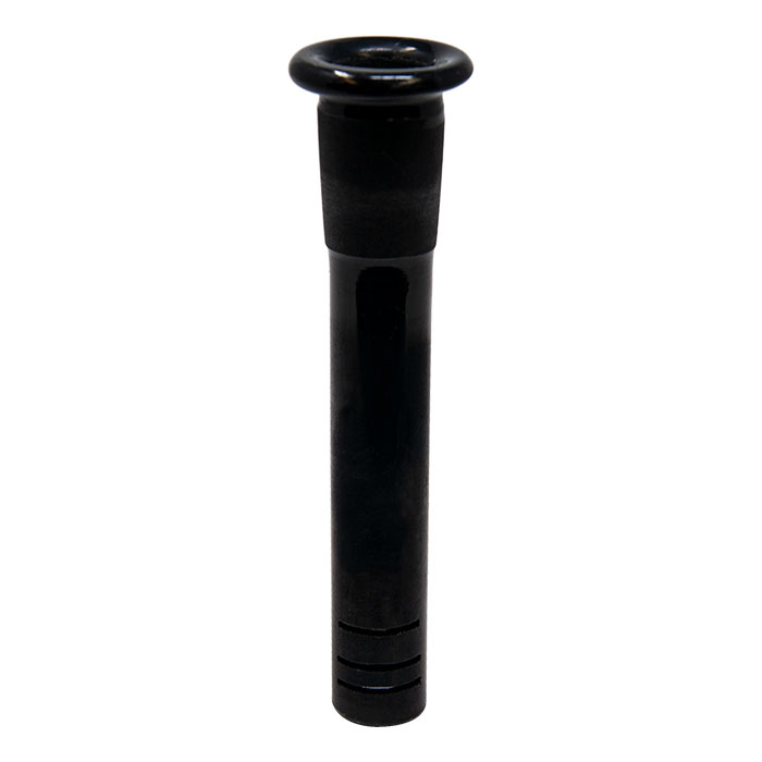 Black Plain Glass  Down Stem With 14F/19M  3 Inches