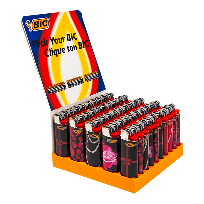 Bic Mini XOXO Lighters Display Of 50