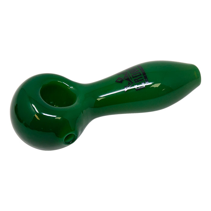 Jade Green Crown Glass Classic Pipe 4 Inches