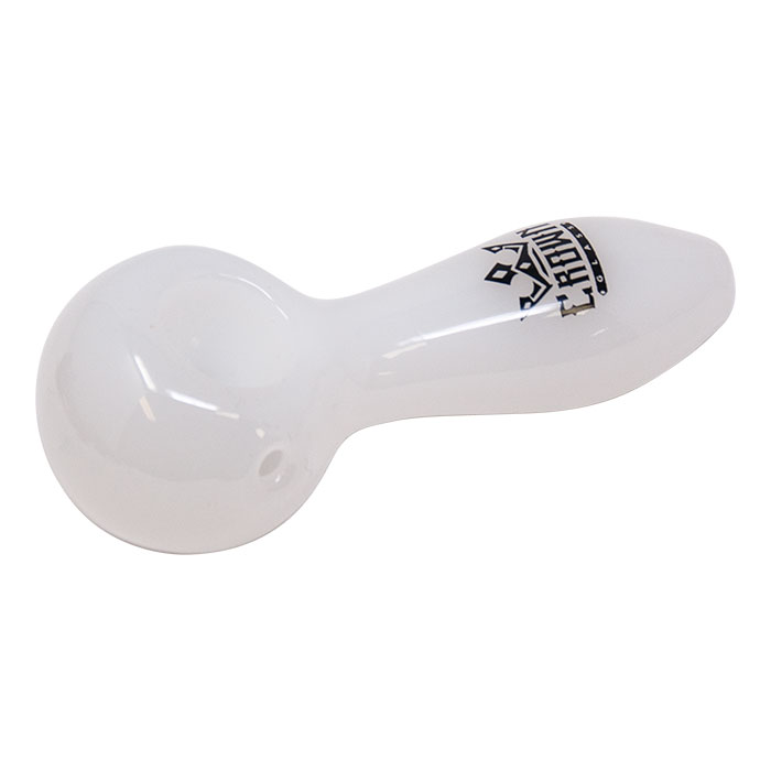 White Crown Glass Classic Pipe 4 Inches