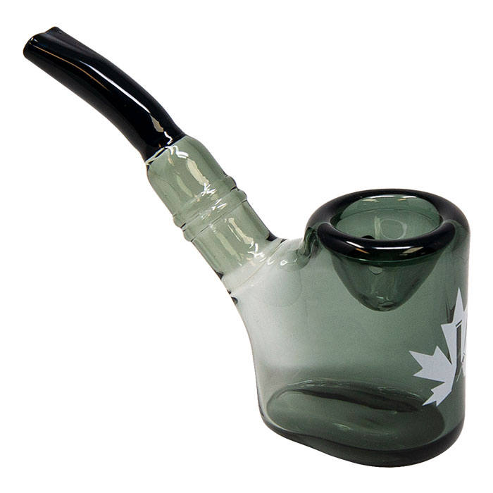Maple Glass Grey Hefner Hand Pipe 5 Inches