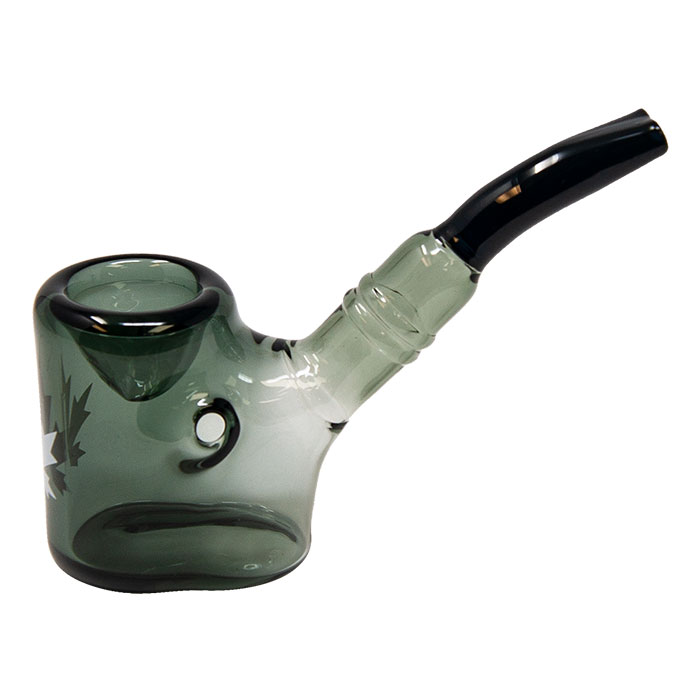 Maple Glass Grey Hefner Hand Pipe 5 Inches