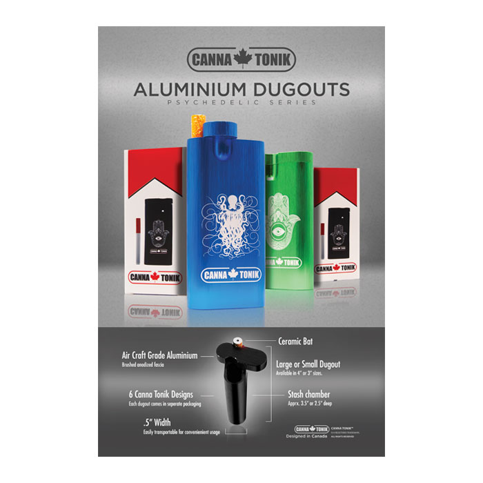 Cannatonik Aluminium Dugouts Poster