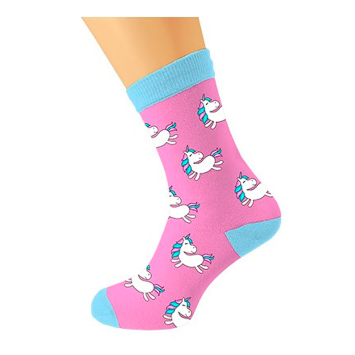 Unisex Pink Unicorns Horses Nutty Socks