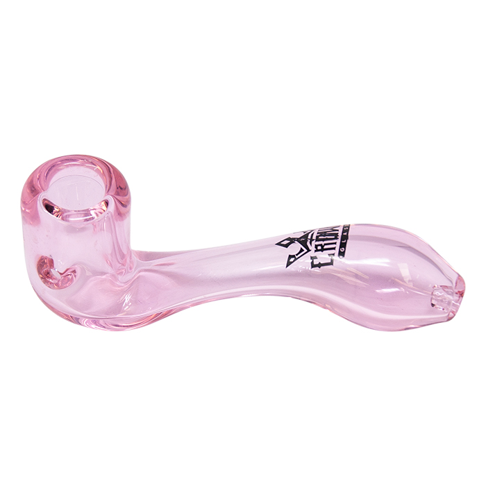 Crown Glass Pink Sherlock Pipe 4 Inches