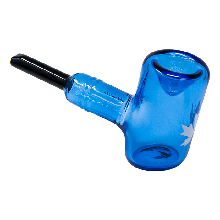 Maple Glass Sky Blue Oxford Hammer Pipe 5.5 Inches
