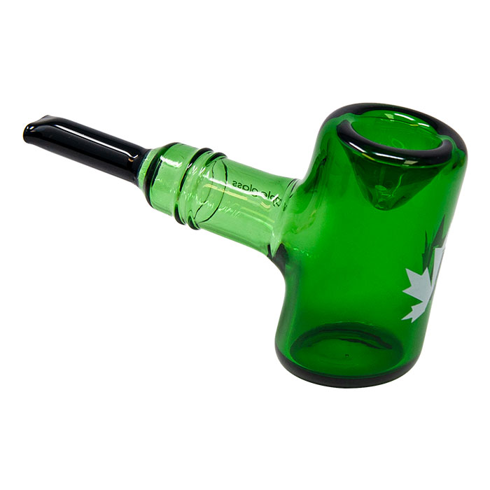 Maple Glass Green Oxford Hammer Pipe 5.5 Inches