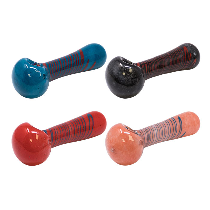 Firozi Color Inside out Frit 4 Inches Glass Pipe 