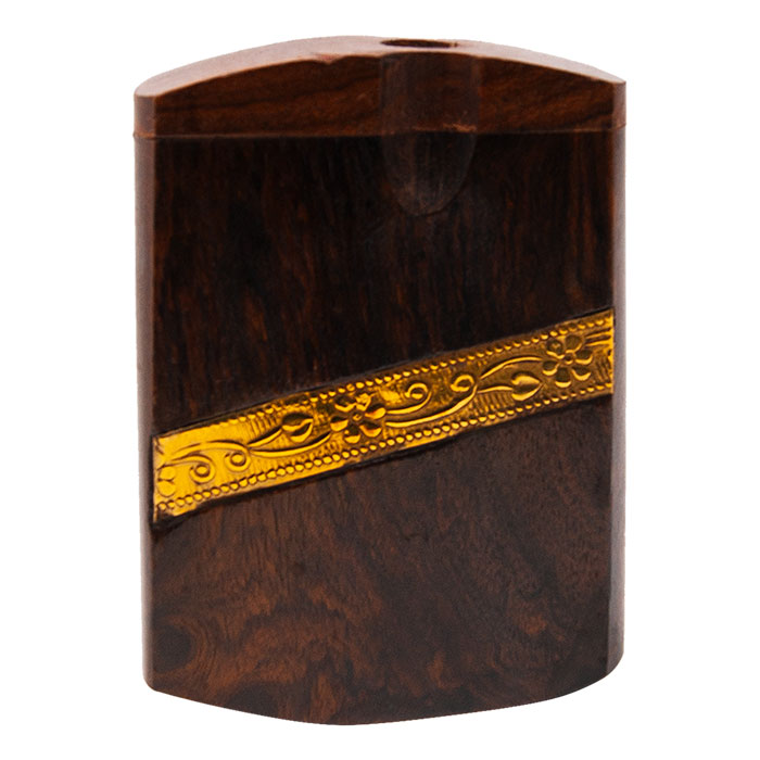 Golden Strip Small Wooden Dugout 3 Inches