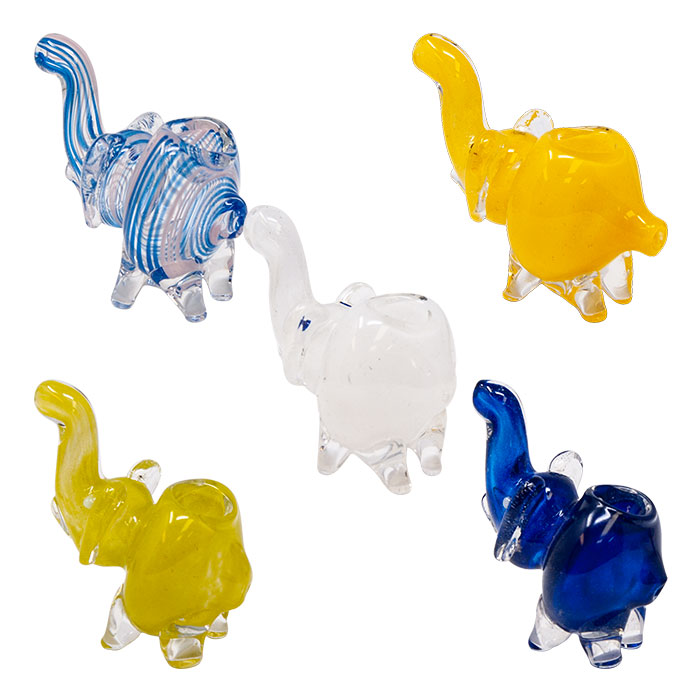 Small Elephant Glass Pipe 2.5 Inches