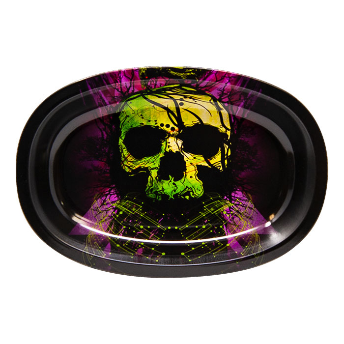 Skull Small Oval Rolling Tray