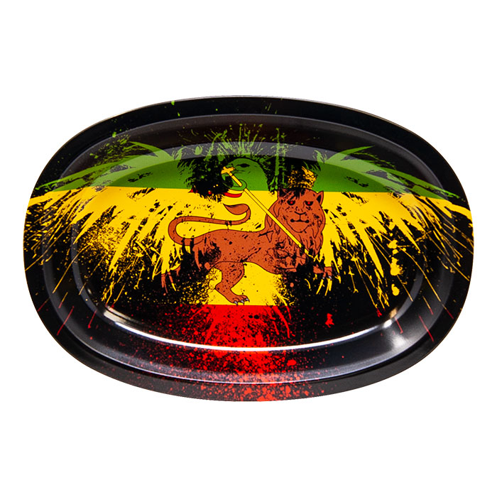 Lion Of Judah Small Oval Rolling Tray