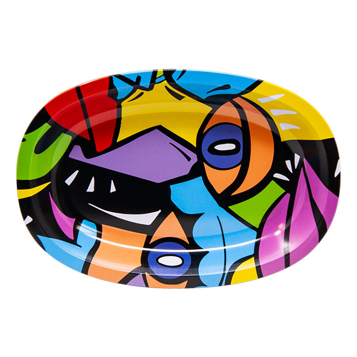 The Eyes Small Oval Rolling Trays