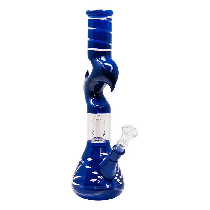 12 Inches Blue Kink Percolated Zong Bong