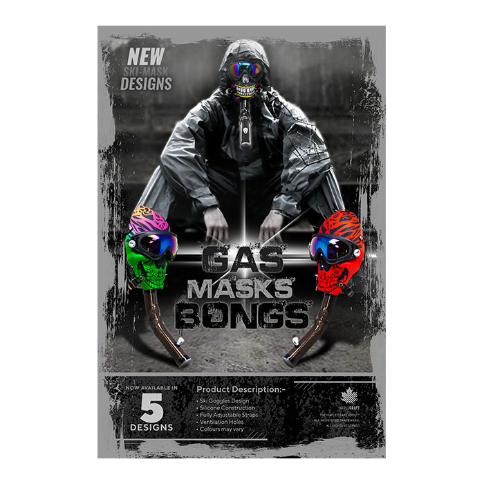 GMS Gas Mask Bong Poster