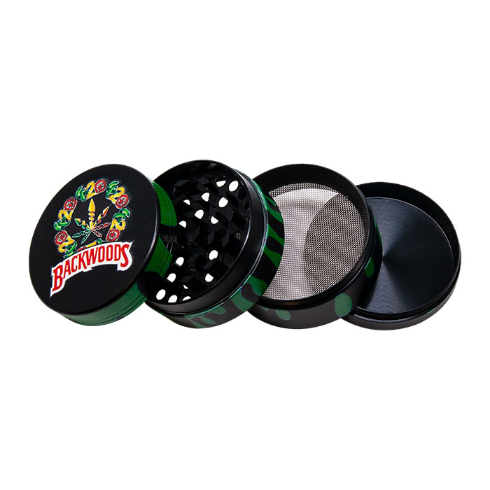 Backwoods Skull 4 Stage Grinder Display Of 12