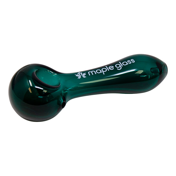 Maple Glass Teal Green Classic Pipe 6 Inches