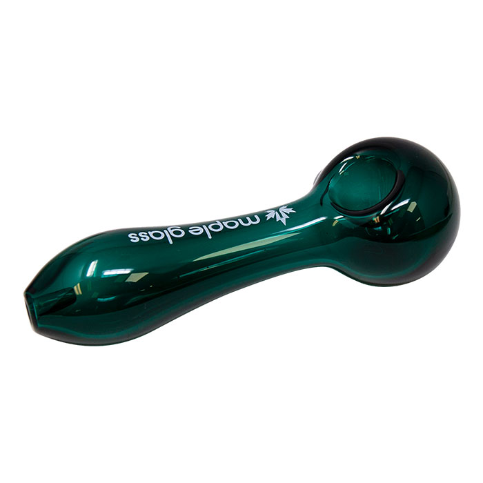 Maple Glass Teal Green Classic Pipe 6 Inches