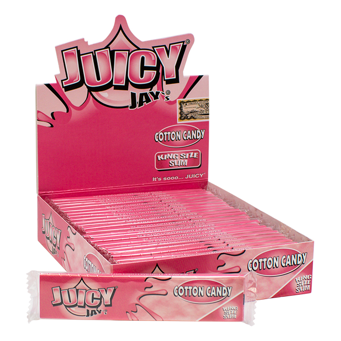 Juicy Jay Cotton Candy King Size Slim Rolling Paper Ct 24