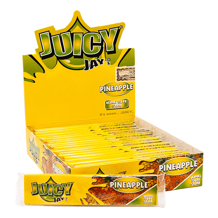 Juicy Jay Pineapple King Size Slim Rolling Paper Ct 24