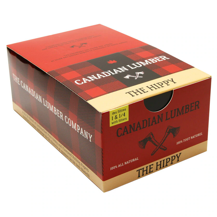 Canadian Lumber 1.25 The Hippy Rolling Paper Display Of 22