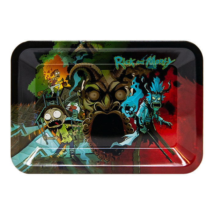 Rick And Morty Devil Small Rolling Tray With Magnetic Lid