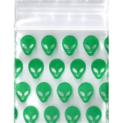 Apple Bag Green Alien 20x20