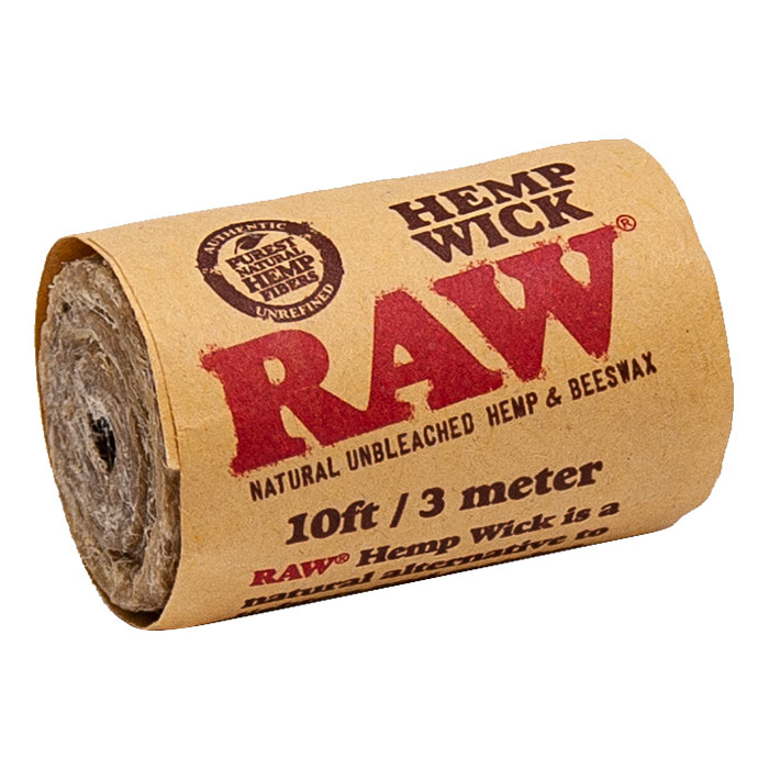 Raw Hemp Wick 10 Feet Box of 40