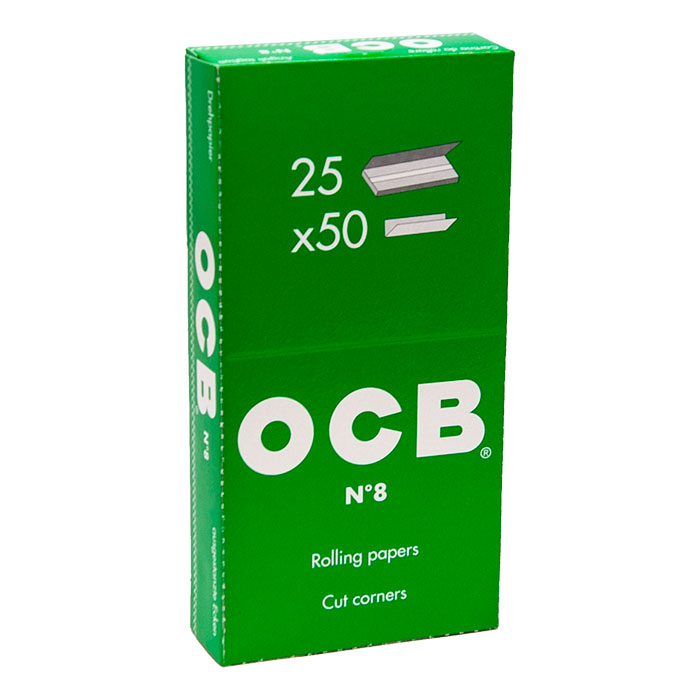 OCB N8 Green Cut Corner SW Display Of 25