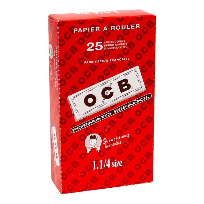 OCB White 1.25 Rolling Paper Display Of 25