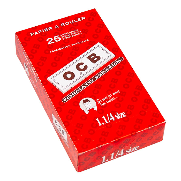 OCB White 1.25 Rolling Paper Display Of 25