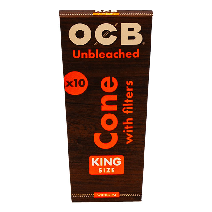 OCB Unbleached Cones King Size Display Of 12