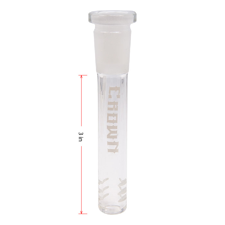 Crown Glass 3 Inches White Stem 14mm