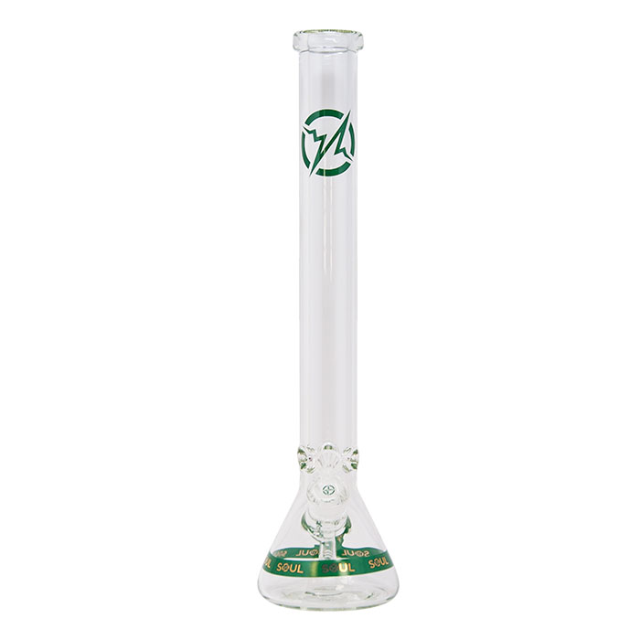 Soul Glass 9mm Thick Teal Glass Beaker Bong 24 Inches