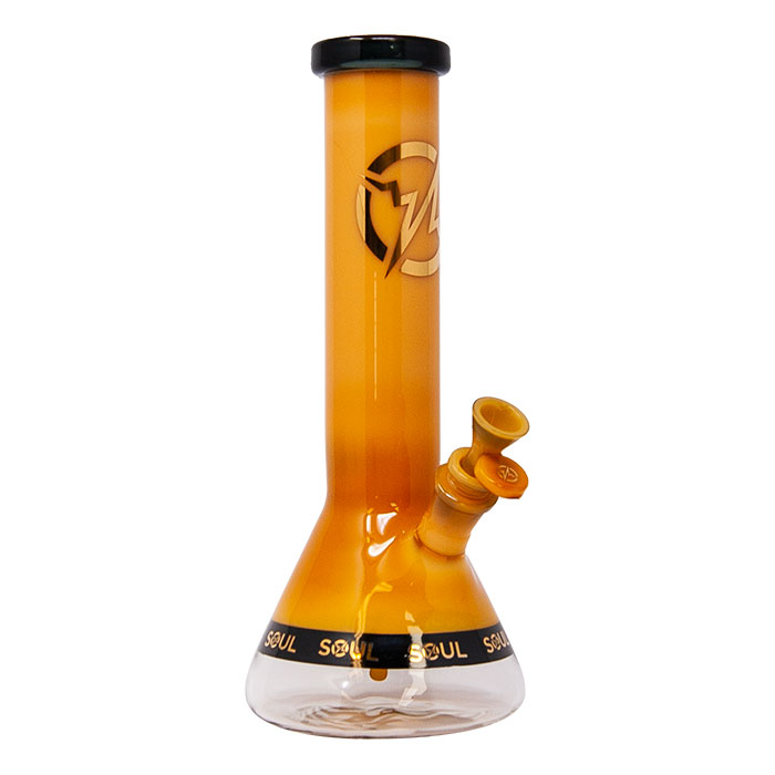 Jade Yellow Reborn Series 12 Inches Beaker Bong By Soul Glass