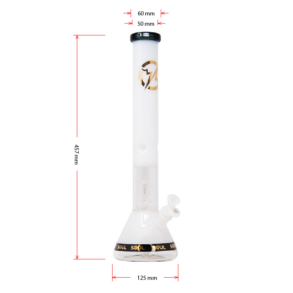 White Soul Glass Avatar Series 18 Inches Bong