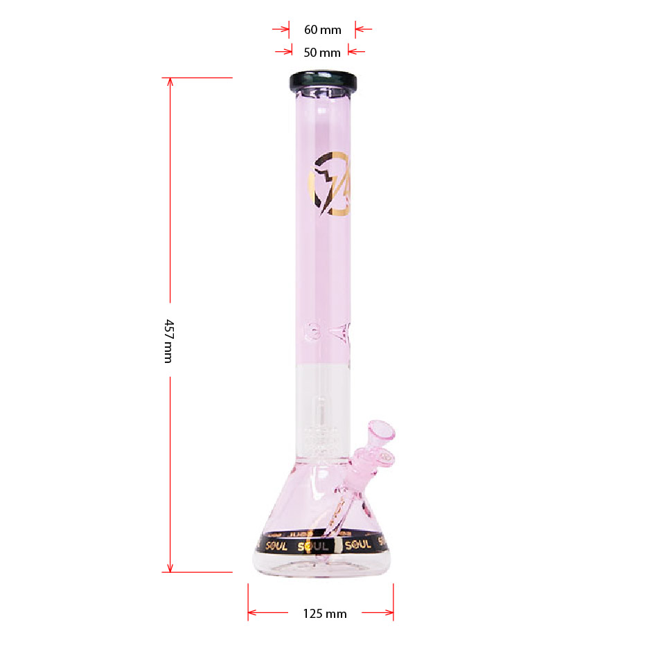 Pink Soul Glass Avatar Series 18 Inches Bong