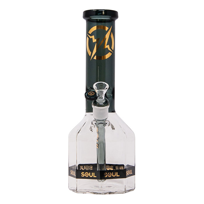 Gray Afterlife Series 12 Inches Octagon Bong By Soul Glass