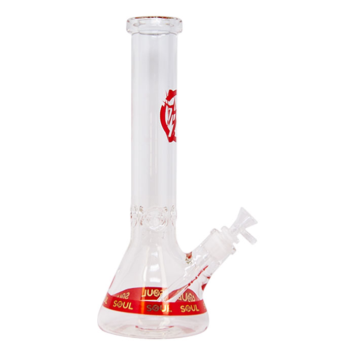 Red Karma Series 14 Inches Beaker Bong By Soul Glass