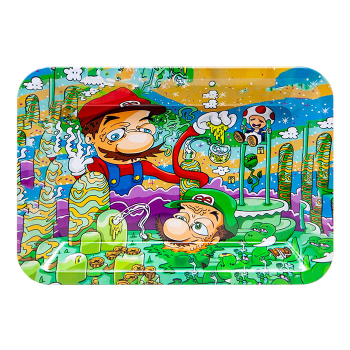 Mario Bros High Small Rolling Tray Mario Bros High Small Rolling Tray