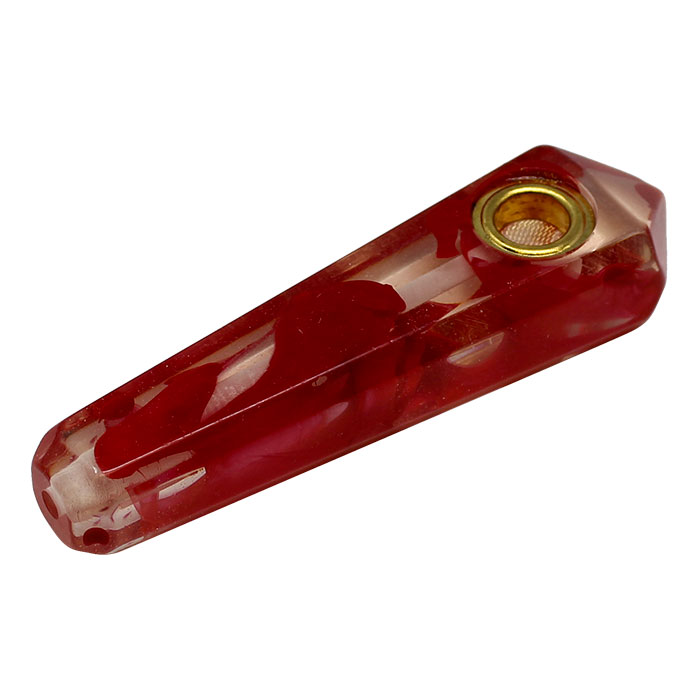 Red Stone Look Smoking Pipe 3 Inches