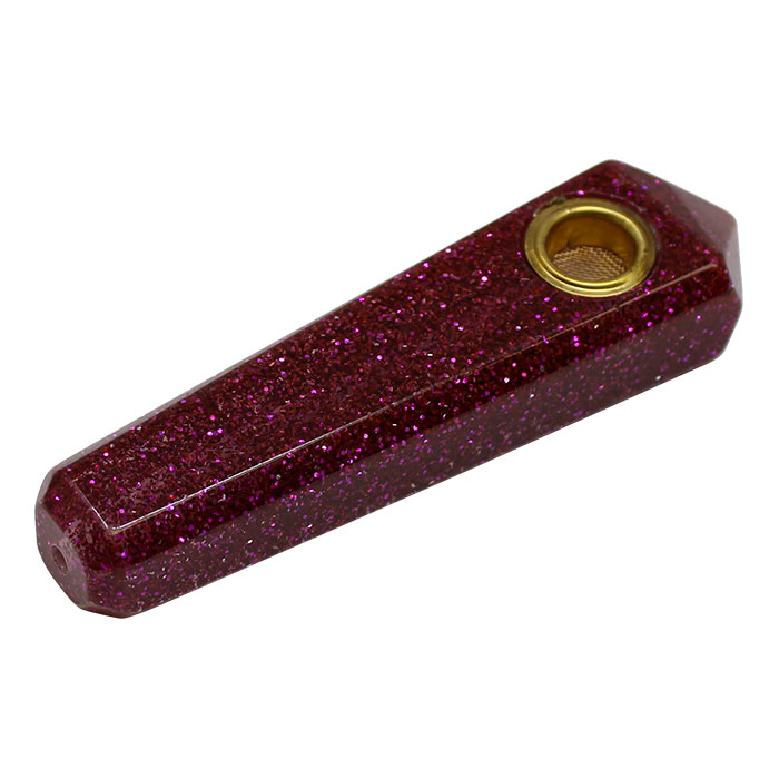 Pink Sparkly Smoking Pipe 3 Inches