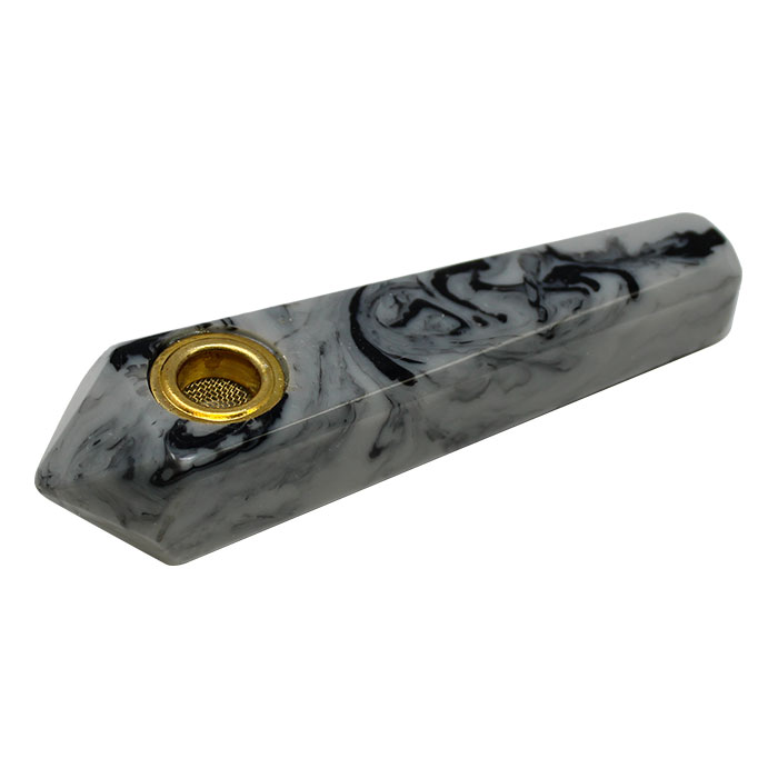 Marble Effect Smoking Stone Pipe 3 Inches