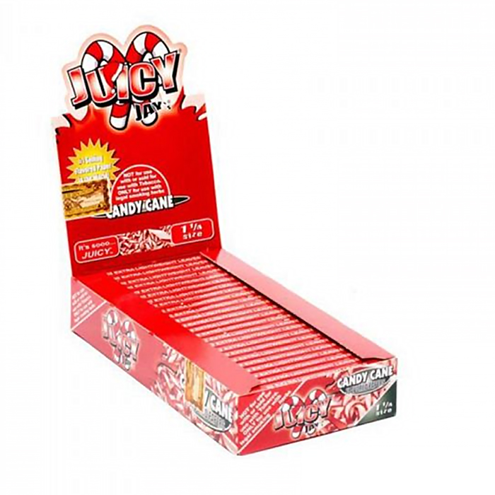 Juicy Jay Rolling Paper Candy Cane 1.25 Ct 24