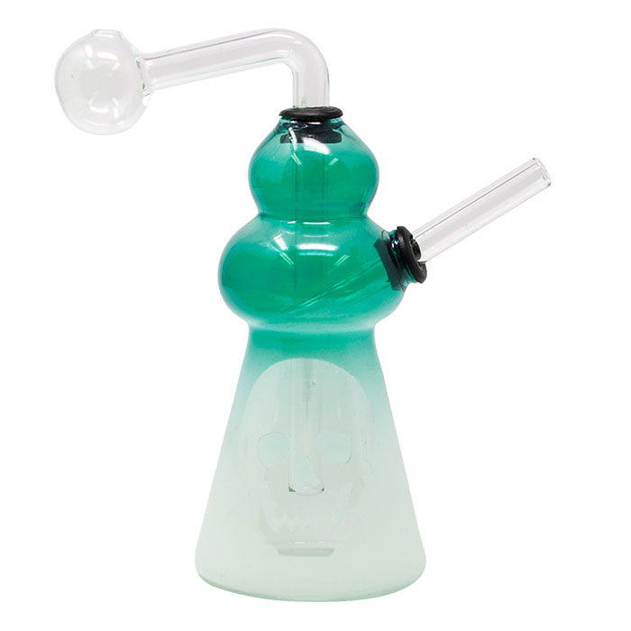 Teal Ombre Oil Bong