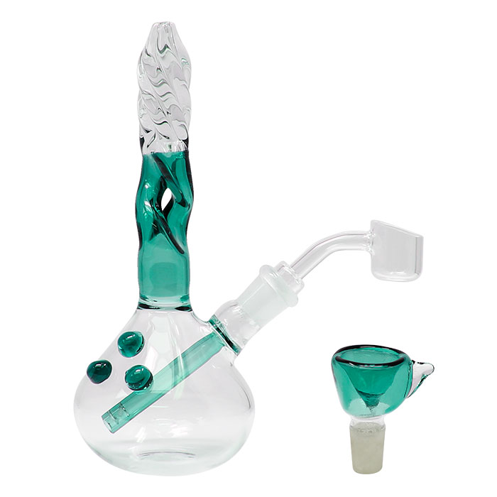 Twisted Teal Dab Rig 6 Inches Twisted Teal Dab Rig 6 Inches
