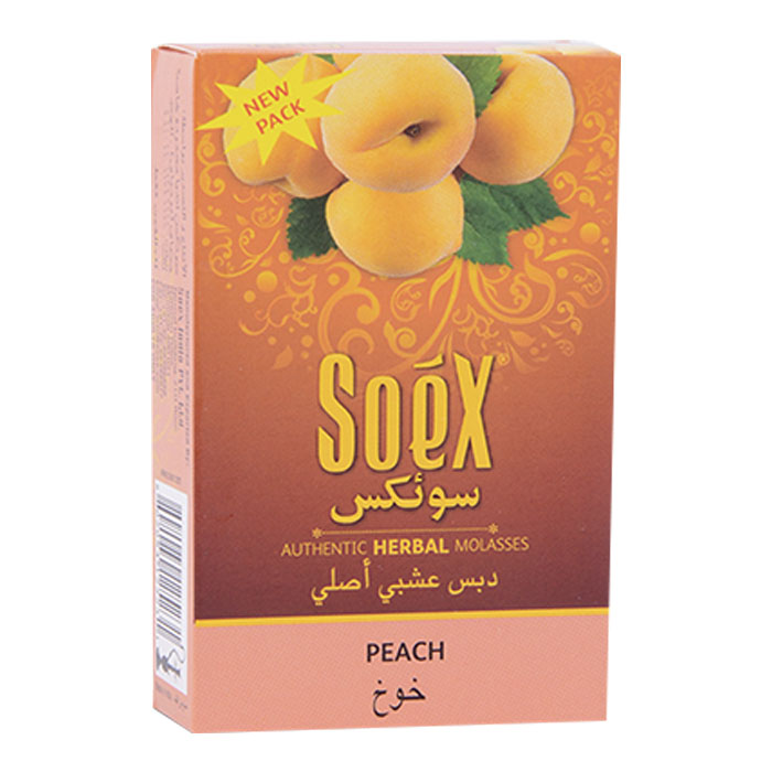 Soex Peach Herbal Molasses Pack of 10
